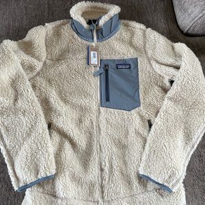 Patagonia Women's Classic Retro-X Fleece Jacket Dark Natural/Plume Grey Size M
